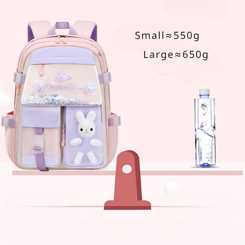 Fashion Quicksand Refrigerator Door Open Schoolbag Elementary Junior High School Girl's Backpack for Grade 1 3 6 9 Children Leisure Travel Rucksack