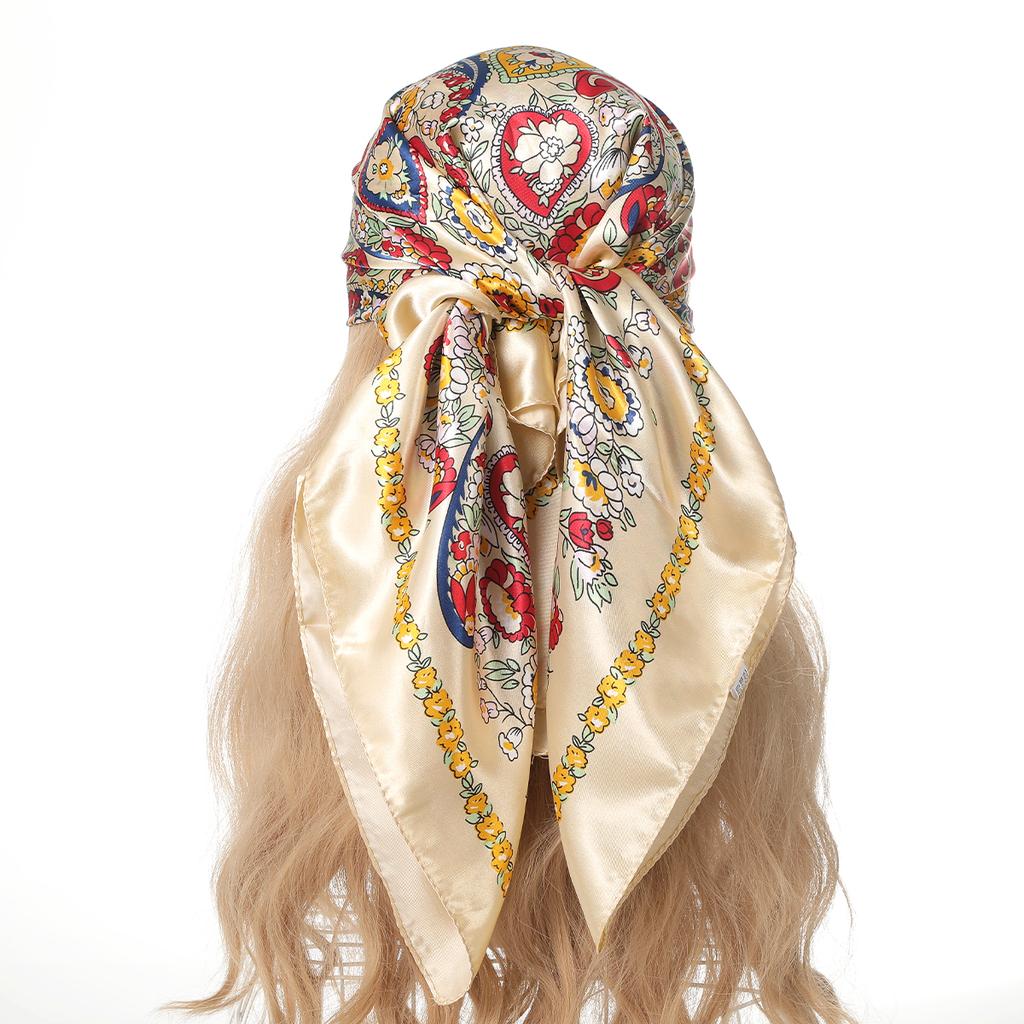 AWAYTR Cashew Pattern Headband Hair Scarf Bands for Women Party Headwear Cartoon Print Bandana Turban Hairband Headpiece