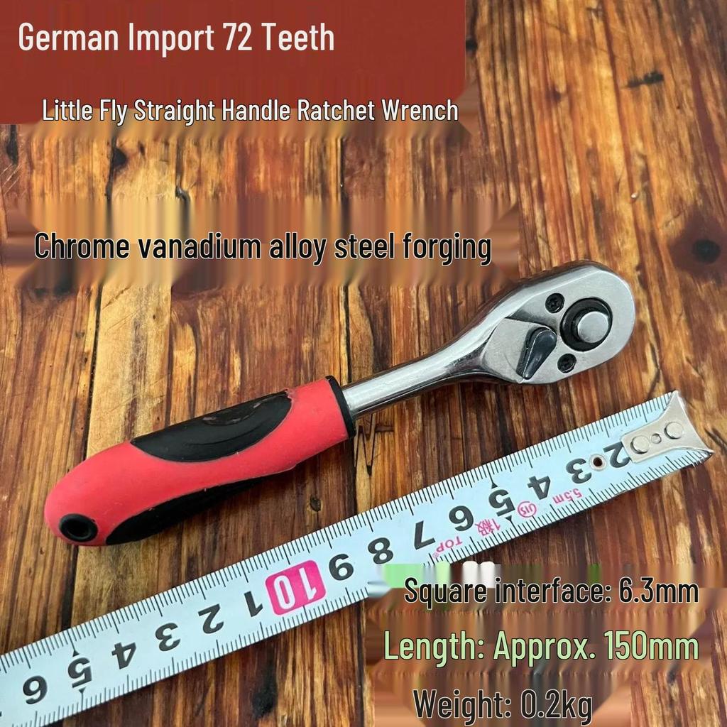 AGE 72-Tooth Ratchet Socket Wrench with Bent Handle - Multifunctional Quick Repair Tool for Various Sizes