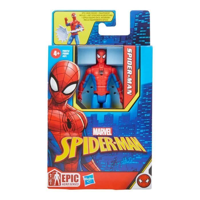 Figurine articulée spider-man epic hero series - hasbro - f6973 - blanc - jouet pour enfant de 4 ans et plus