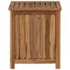 Laundry Basket Natural 50 x 35 x 60 cm Solid Teak Wood