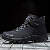 Winter Schneestiefel Herren Rutschfest Warm Weiches Plüsch Lässige Wanderschuhe Herren Dicksohlige Atmungsaktive Outdoor High-Top Knöchelstiefel Herren