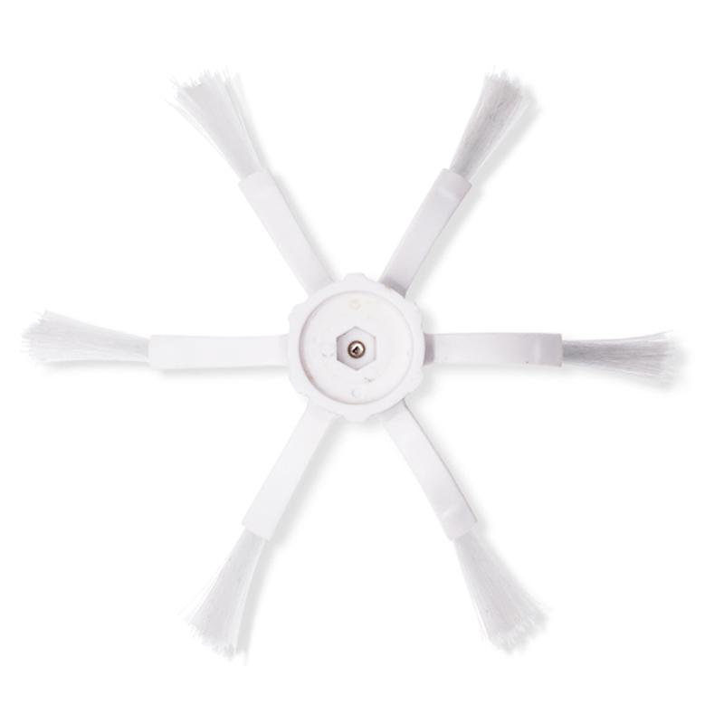 2 Stück 6-armige Seitenbürste für Roborock S5/S6/S5 Max/S6 Max/S7/S7 MaxV/S8/S8+/S8 Ultra Saugroboter-Reinigerteile (Weiß)
