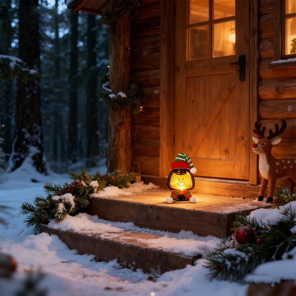 Christmas Hat And Scarf Handheld Night Light