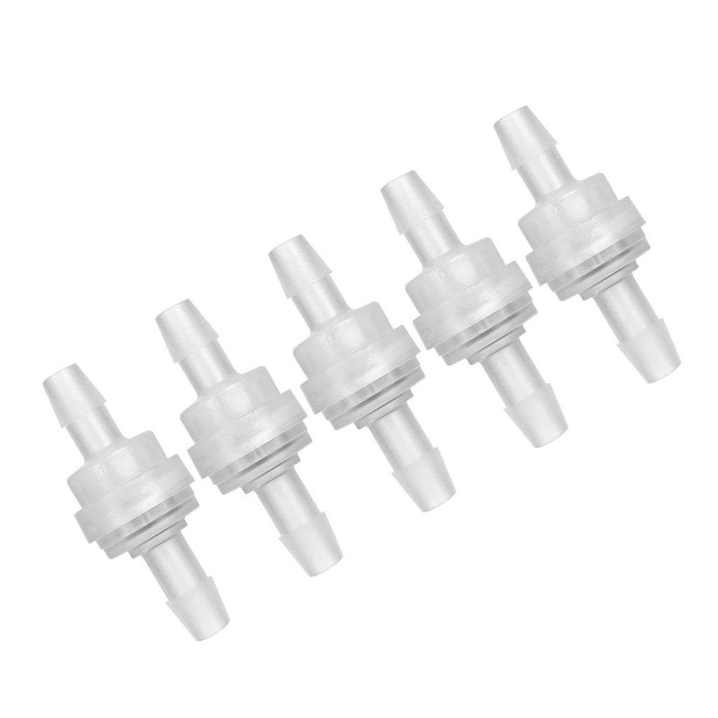 5PCS Plastic Check Valve Non Return One Way Valve for Water Treatment(6mm )