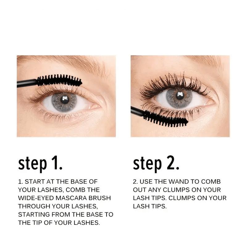 4D Silk Fiber Lash Mascara Waterproof Mascara for Eyelash Extension Black Thick Eye Lashes Curler Cosmetic