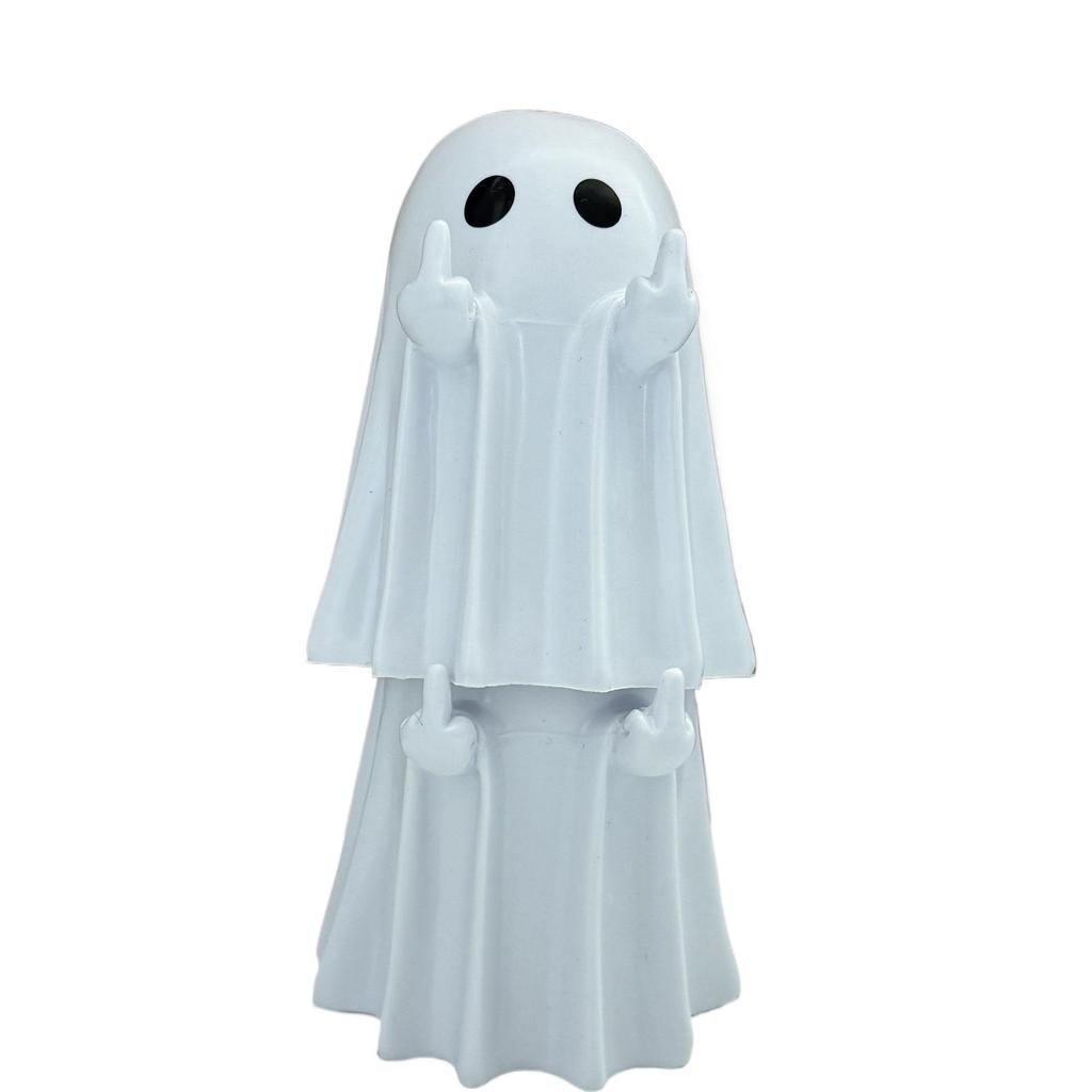 Christmas Middle Finger Ghost Ornament - Cute Holiday Decoration for Friends