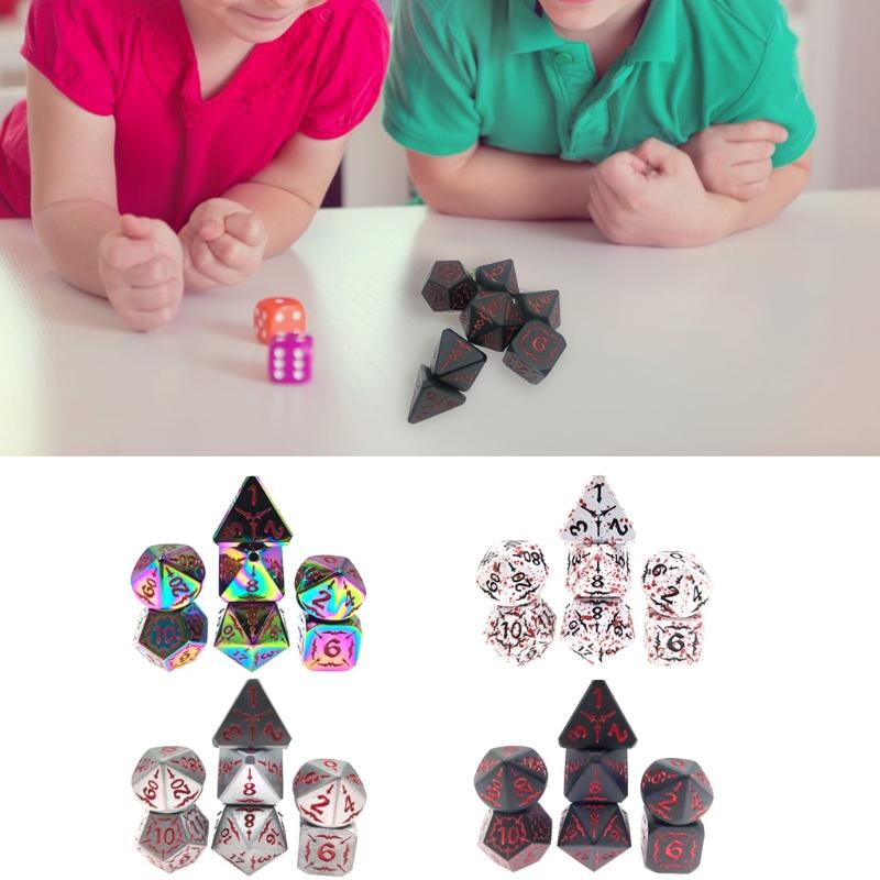 Multi-faceted Alloy Dice Game Props Educational Toys Club/Party Accessories