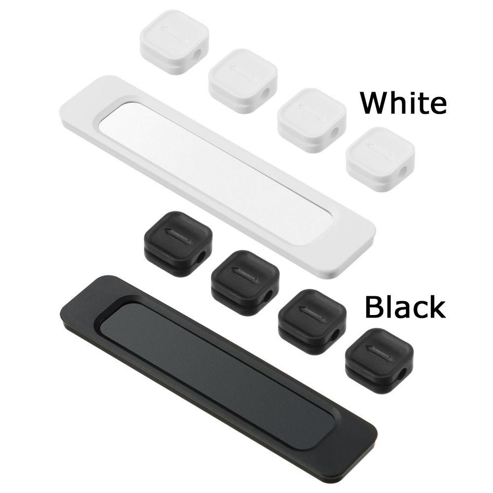 DIY USB Charger Silicone Self-adhesive Cable Management USB Cables Holder Mouse Wire Organizer Cable Organizer