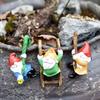 3Pcs: Cute Resin Gnome Pendant for Hanging Cup Flower Pot Home Decor Flower Pot Landscape Decoration Outdoor Garden Decora