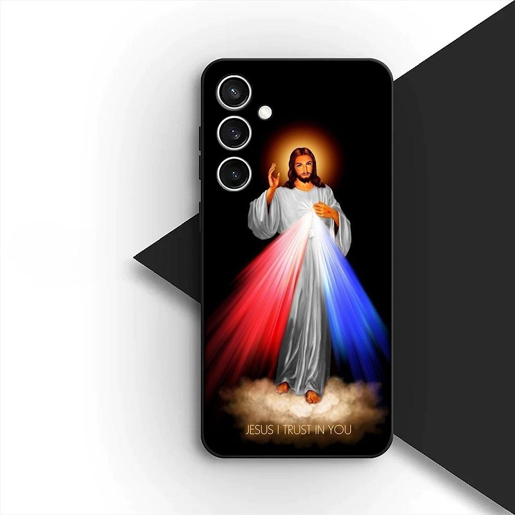 Phone Cover for OPPO A18 A16 A80 A40 A17 A15 A38 A78 A79 A54 A57 A58 A60 4G 5G Casing Soft Case God Jesus Judah Jehovah Cross