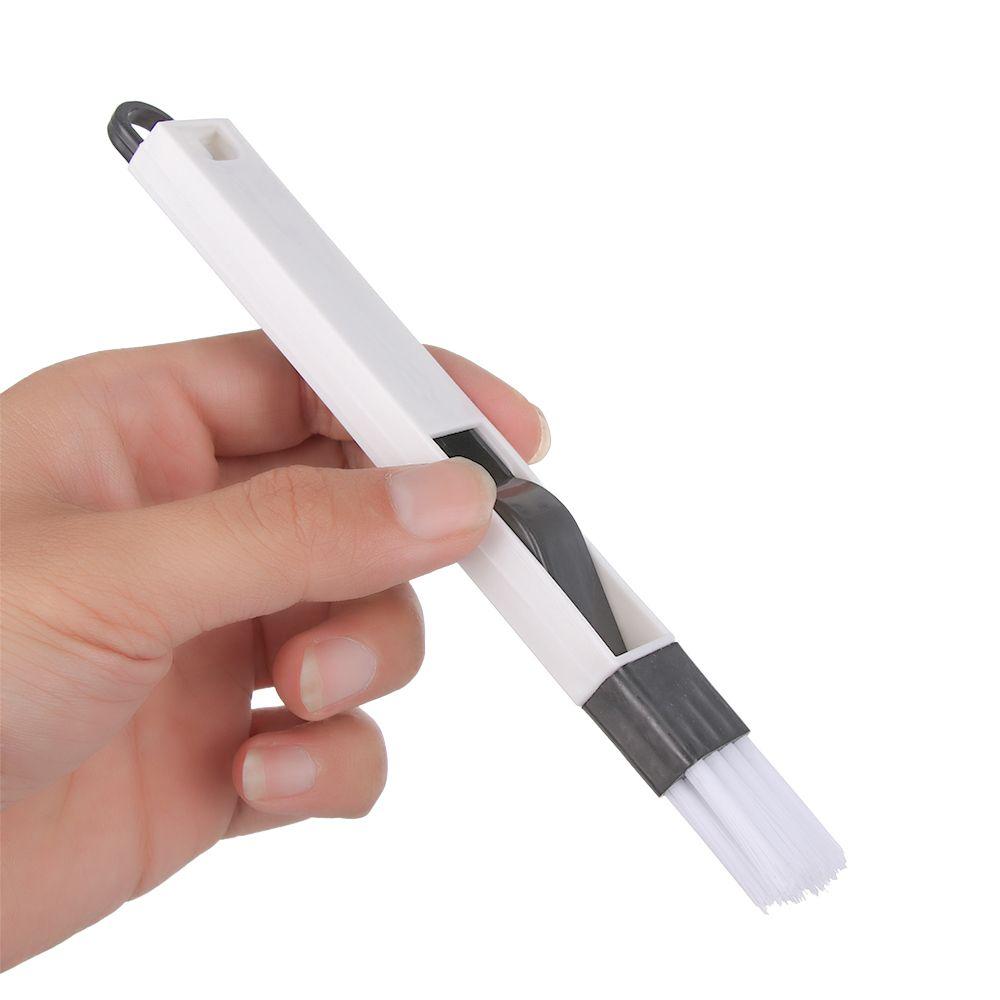 Household  Kitchen Bathroom Dirt Remover Keyboard Brush 2 In 1 Grooves Cleaning Tool Desk Set