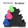 Three-Tier Plastic Coated Dumbbell Rack for Home Fitness