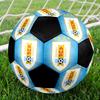 SIZE 5 Uruguayan Football Association Soccer Ball Colorful All Ages Machine Stitched PVC Competition Ready Durable High-Bounce