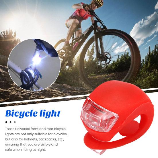 2Pcs Bike Light Lightweight Waterproof Bicycle Frog Lights Super Bright Simple Installation Night Riding Cycling Bicycle Tail Light