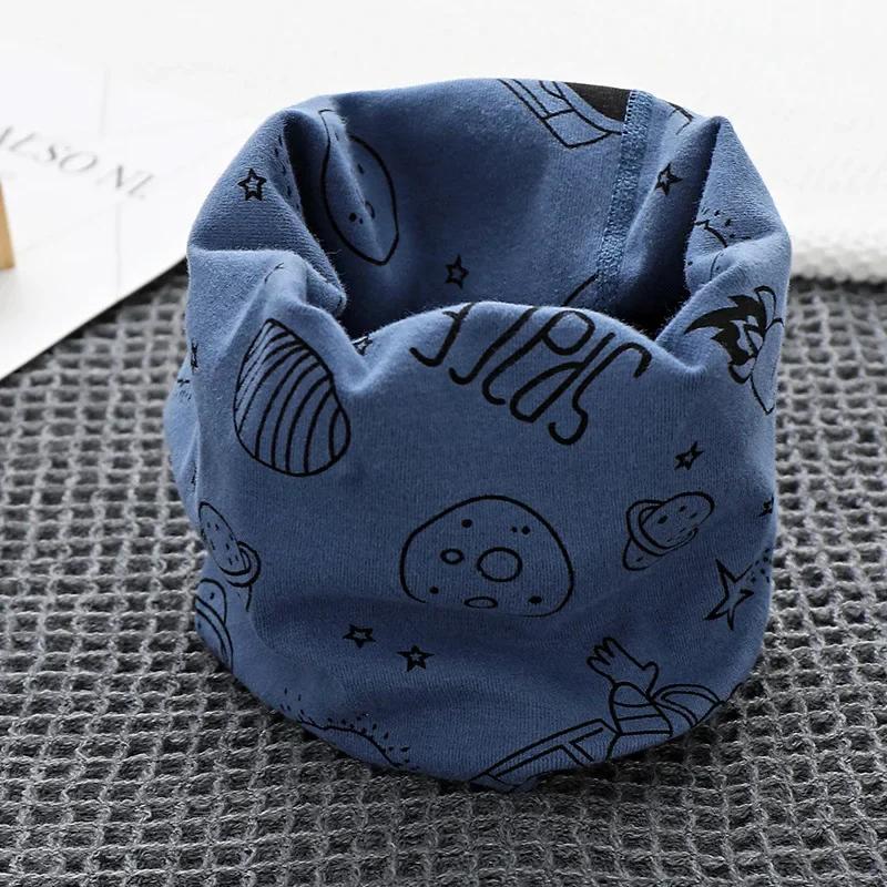 Autumn Spring New Cotton Baby Scarf Children Snood Cartoon Kids Scarfs Boys Girls Neck Ring Scarves Collar Warm Neckerchief
