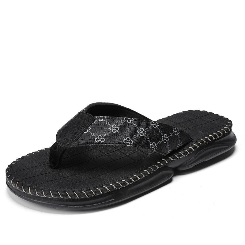 

Мужские высокоэластичные летние пляжные шлепанцы с толстой подошвой - Удобные уличные трендовые сандалии 40