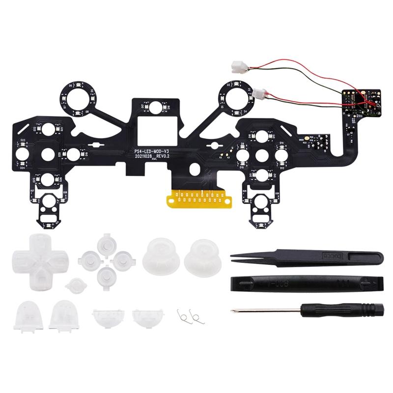 

For Wireless Controller LED Light Board DIY Button Analog Joystick LED Light Board for Game Handle Repair Parts 1