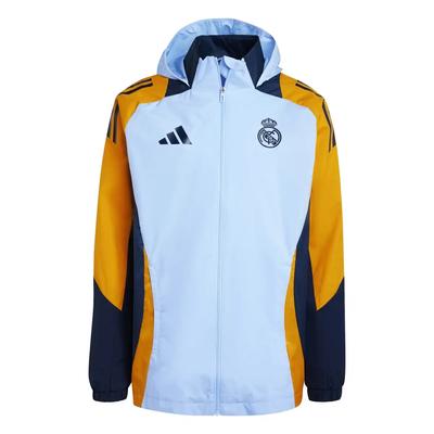 Real Madrid Colorblock Bequemes Sport Winddicht Wasserdicht Fußballtrikot Unisex Trikot Blau IT5114