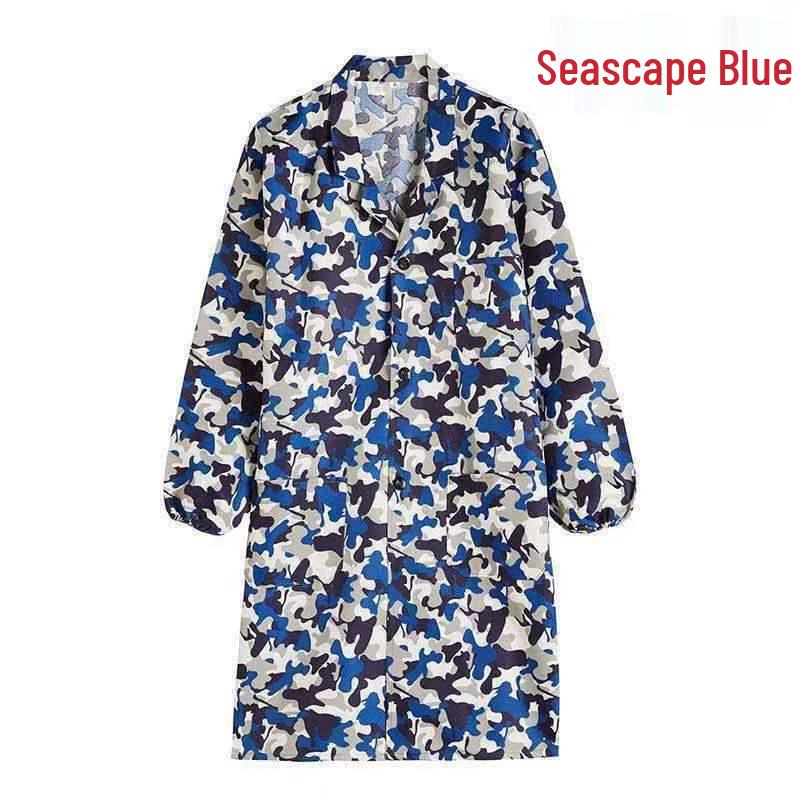 Unisex Dustproof Mechanic's Long Sleeve Work Coat - Wear & Dirt Resistant for Labor Protection