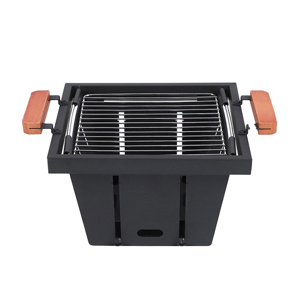 Folding Grill Camping Barbecue Grill Portable Sturdy Barbecue Rack for Lakeside