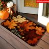 2D Flachdruck, 1 Stück Eichel Mehrschichtig Ahornblatt Fußmatte, Fleece 0,8 cm Dick, Geeignet für Veranda, Eingang, Terrasse, Amerikanisches Landhaus Zuhause Wel