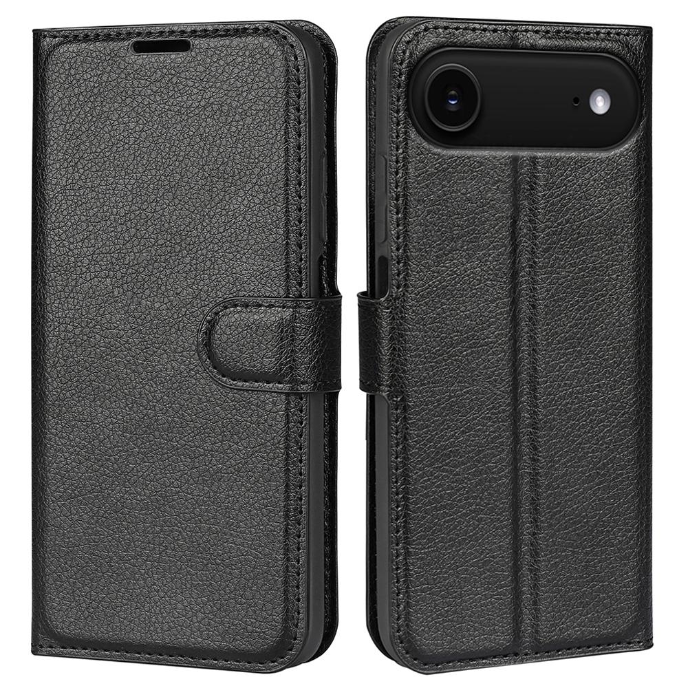For iPhone Air Wallet Case Litchi Texture Shockproof Leather Flip Stand Phone Cover
