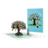 Recycled Paper Easters Popup Greeting Card Rabbit Eggs Tree Craft