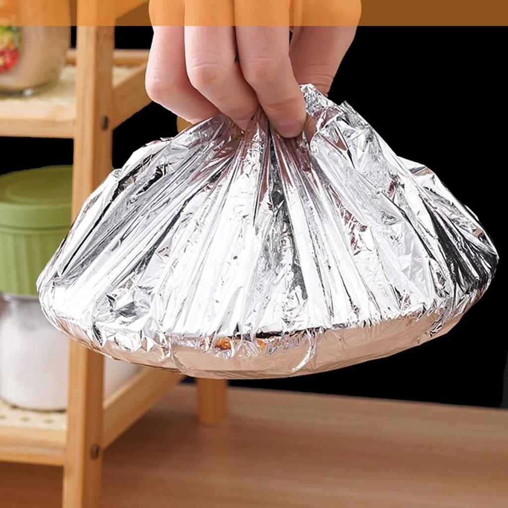 10Pcs Reusable Aluminum Foil Film For Heat Insulation And Heat Preservation Suitable For Oven Takeaway Picnic  foil food covers