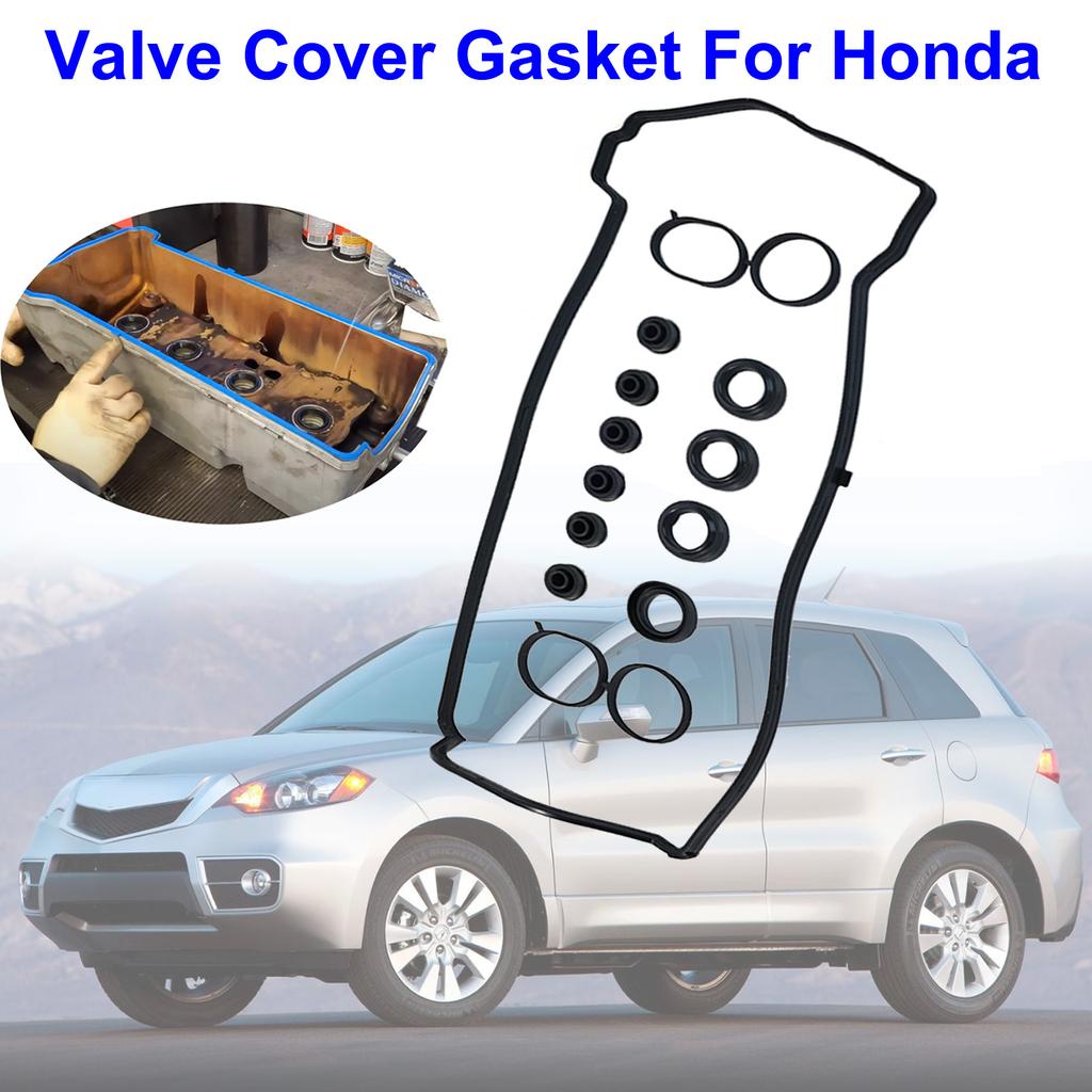 Honda Accord Civic Acura RDX TSX 2.0L 2.4L L4 2354cc 144cid 2002-2012 için Otomatik Motor Vana Kapağı Contası Seti 12030-PNC-000 12341-PNA-000 12030PNC000