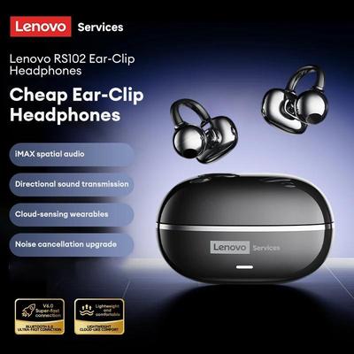 NEUE Lenovo RS102 Ohrbügel Open-Ear Drahtlose Ohrhörer: Bluetooth 6.0, Panoramischer Raumklang, ENC Klare Anrufe, Sicherer Sitz, 24h Akkulaufzeit