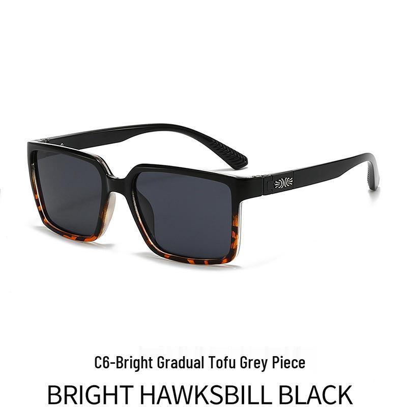 2026 Retro Men's Polarized Square Sunglasses - Trendy, Slimming Design for Driving