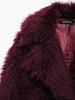 2024 Autumn Women's European & American Style Faux Fur Long Overcoat