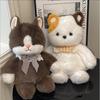 Plush Bear Cat Cartoon Mini Backpack With Zipper And Open Storage Outings Casual
