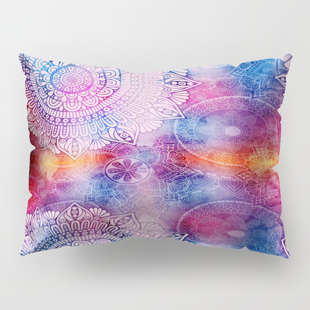 Retro Ethnic Style Pillow Cover Single-Sided Polyester Car Cushion Cover Bohemian Pillow Cover Waist Pillow Cover