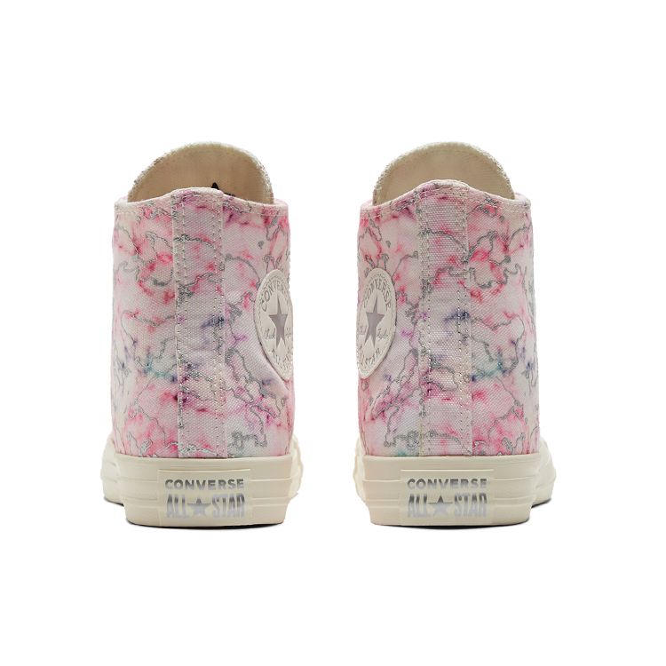 Converse  Chuck Taylor All Star High Tie-Dye - Pink Women Sneakers Egret Multi Silver A02034C