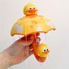 Duckling Bath Toy with Umbrella - Interactive Water Flow, Soft Bath Tub Companion for Babies, Sensory Play &Bathtub Fun