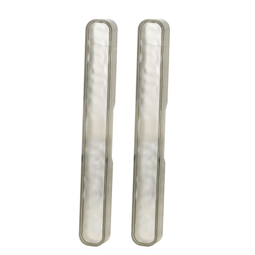 2Pcs Matted Toothbrush Protective Cover Dustrproof Toothbrush Holders New Clear Toothbrush Case серый