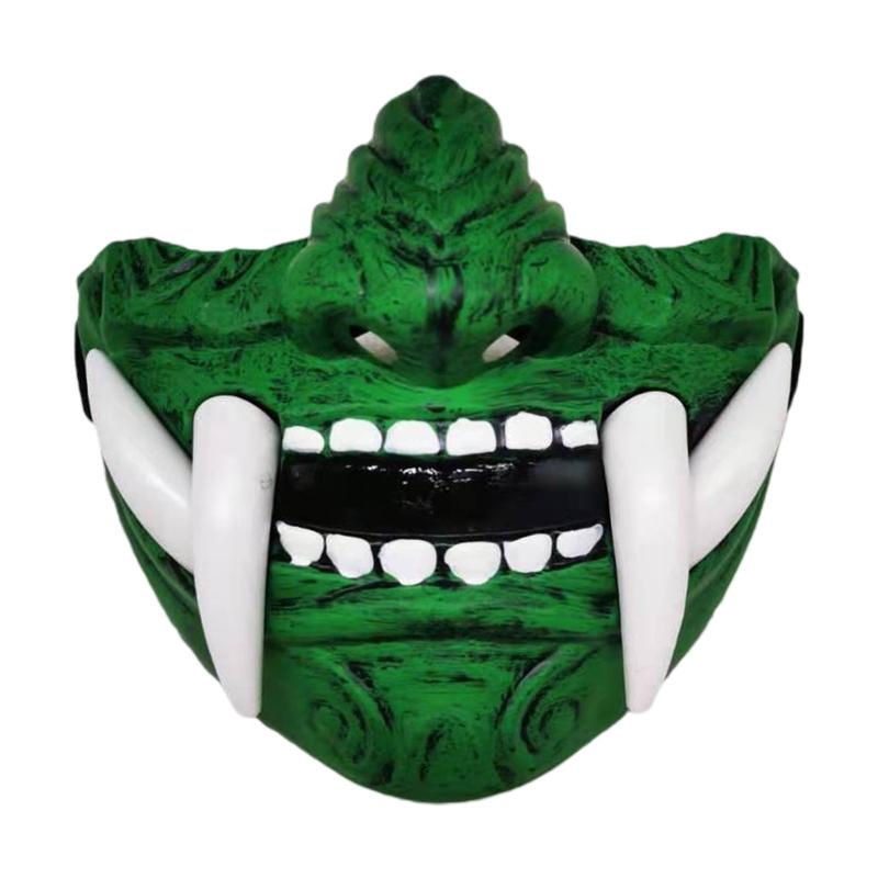 Half Face Protective Masks Prajna Demon Mask for Paintball CS Game Cosplay
