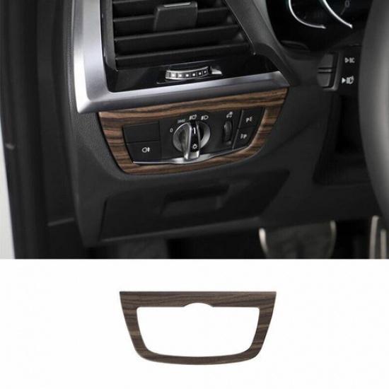 For BMW X3 G01 X4 2018- Peach Wood Grain Function Control Button Frame Trim