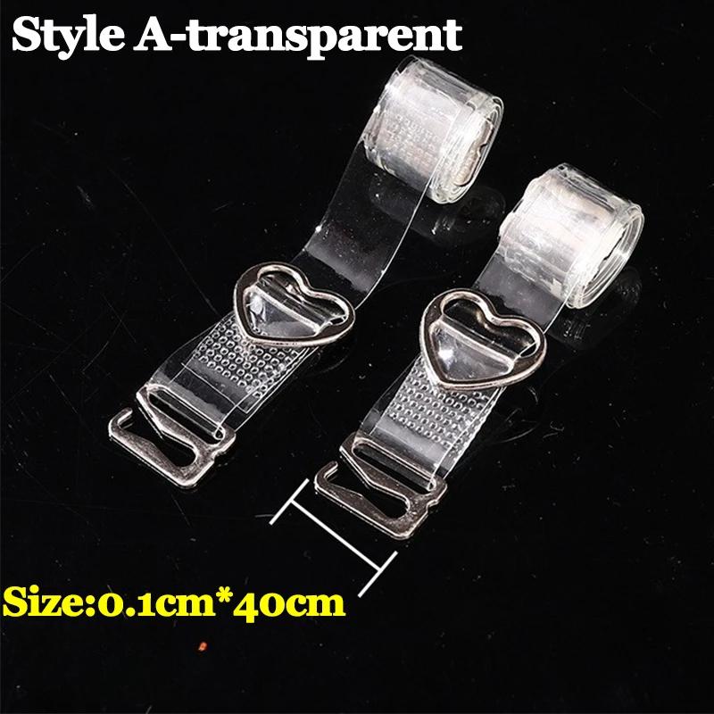 10pcs Nonslip Transparent Bra Straps Invisible Detachable Adjustable Shoulder Strap Women Elastic Bra Belt Underwear Accessories