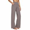 Lässige High Waist Straight Leg Hosen Lockere Tasche Yogahosen Damen Entspannte Passform Sporthosen