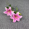 65cm Artificial Lily Flower Silk Wedding Bridal Bouquet New Fake Lily Bouquet  Living Room Decor