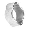 10pcs Adjustable Iron Zinc Plated Double Ear Hose Clamps O Clip Two Ear Adjustable Hose Clamps O Clip Hose Clamps Pipe Clamping