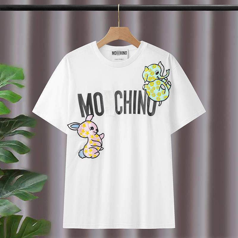 T-shirt da donna 2025 Dumbo Ricamata a Manica Corta e Vestibilità Larga