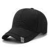 Hat Men's Middle-aged Cotton Baseball Cap Versatile Embroidered Sun Hat Spring and Autumn Dome Bent Cap