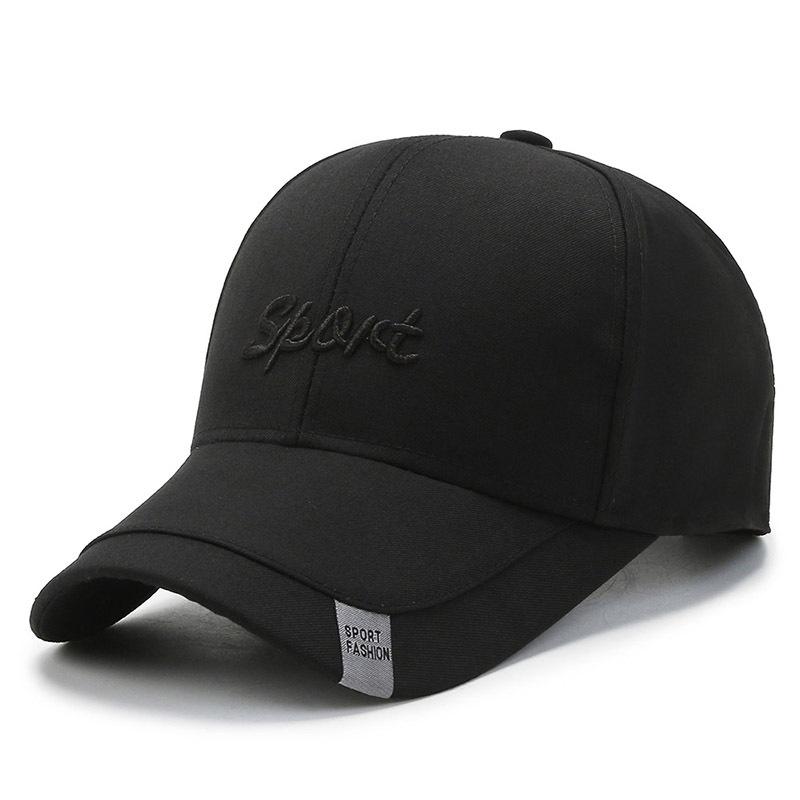 Hat Men's Middle-aged Cotton Baseball Cap Versatile Embroidered Sun Hat Spring and Autumn Dome Bent Cap