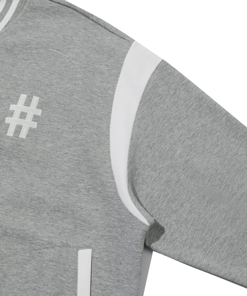 Beentrill Newyork Varsity Oversized Jacket (Melange Grey)