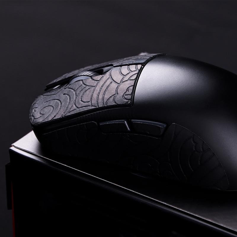 Nastro Adesivo per Presa del Mouse Skates Adesivo Fatto a Mano per Mouse ROG Harpe Aim Lab Pelle Antiscivolo Professionale Assorbi Sudore