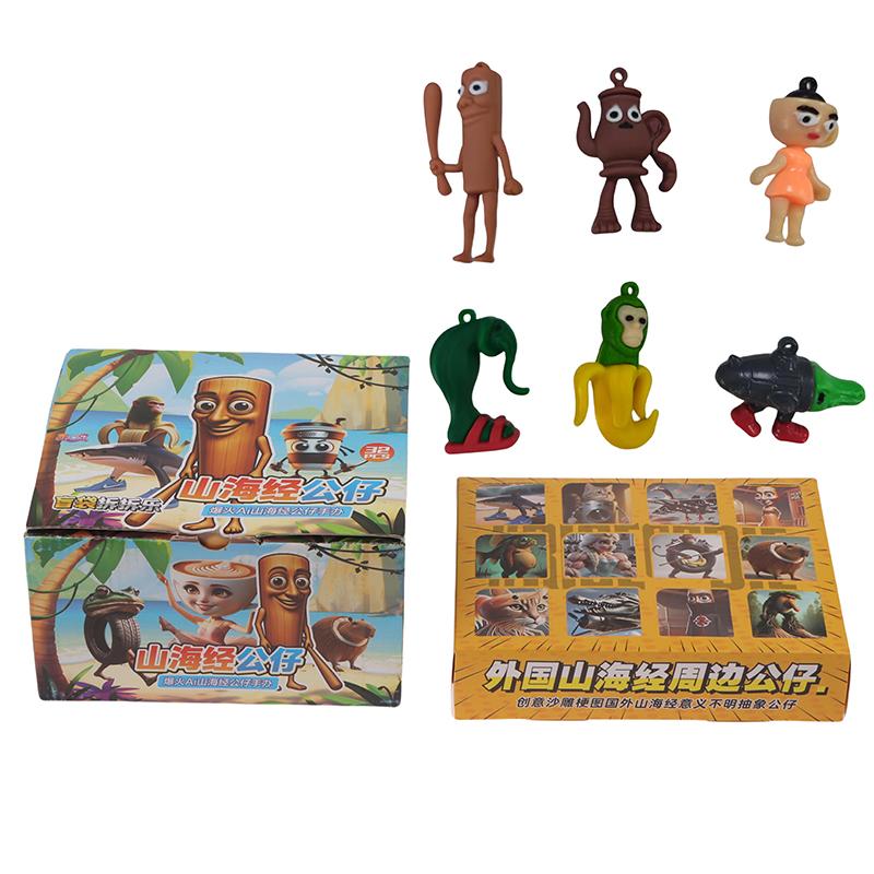 1 Set Tralalero Tralala Figures Italian Brainrot Tung Sahur Figure Blind Box Toy Bombardino Crocodilo Shimpanzini Bananini Model